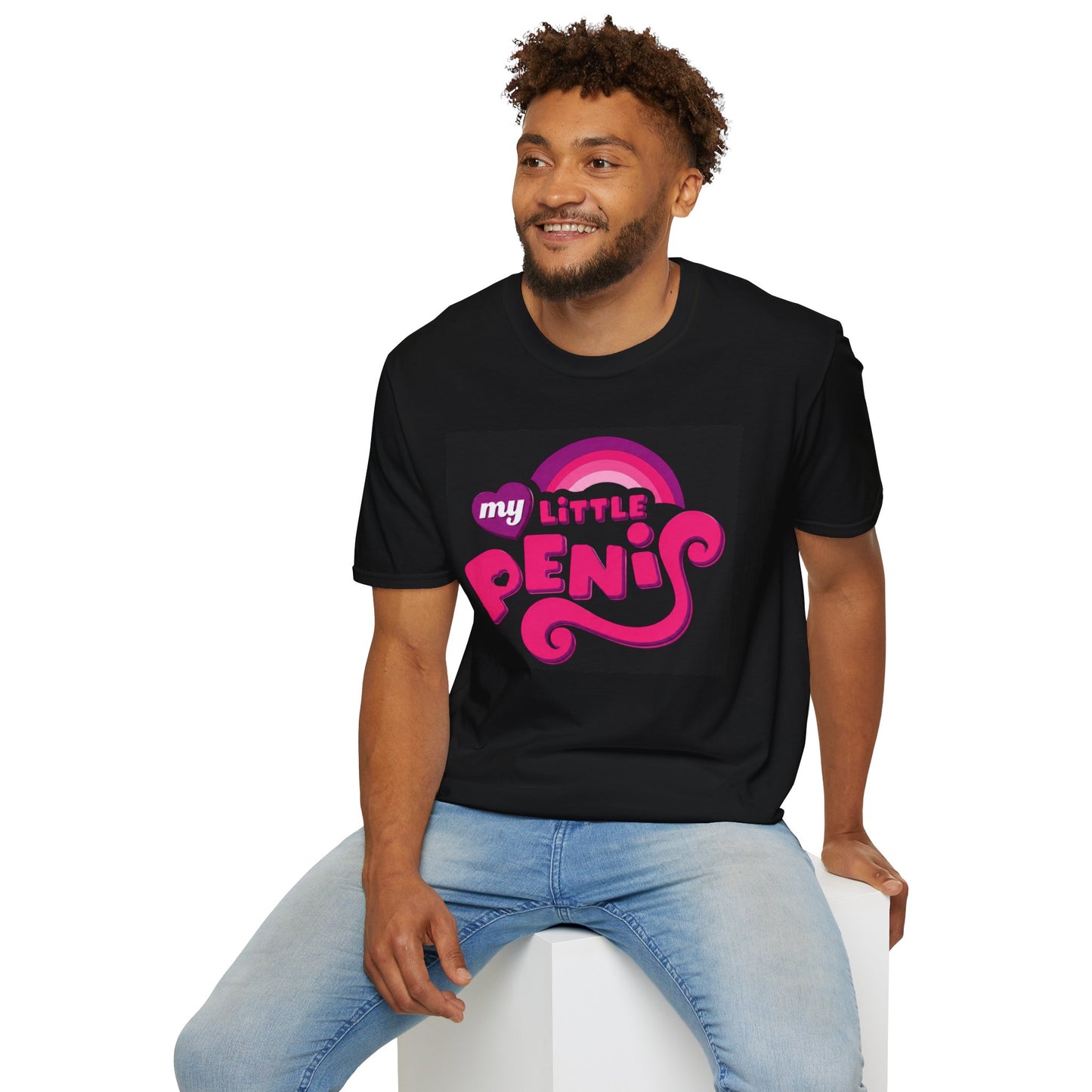 My Little Penis T-Shirt | Pink Retro Script