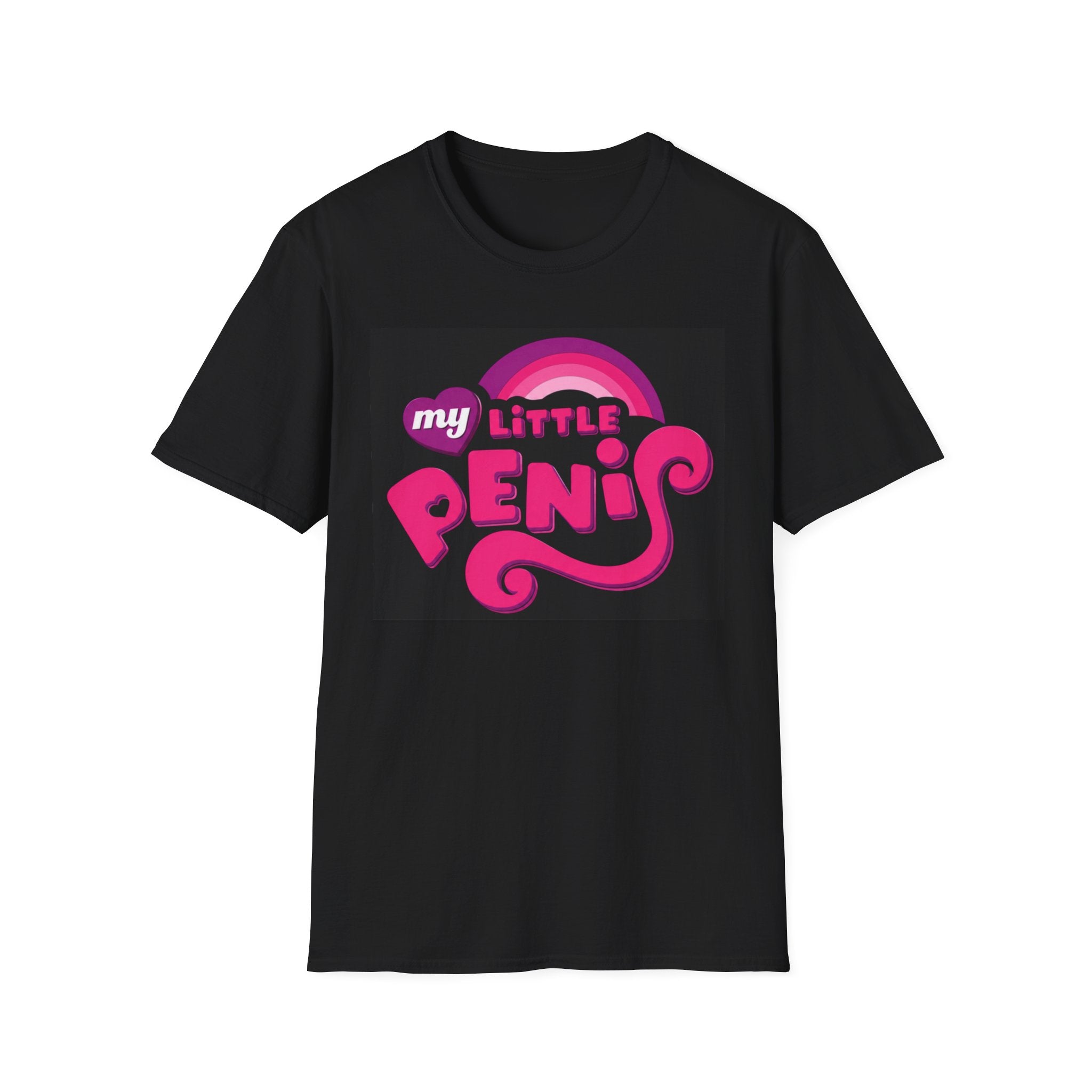 My Little Penis T-Shirt | Pink Retro Script
