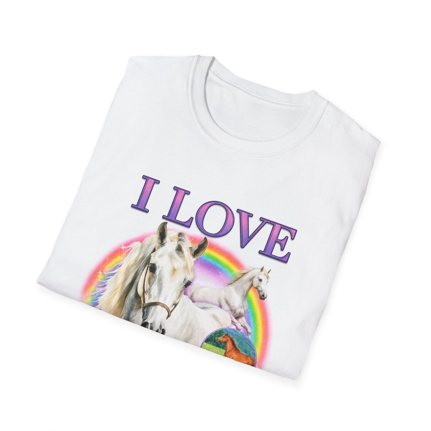 I Love Wh*res Shirt | Horse Rainbow Graphic Tee