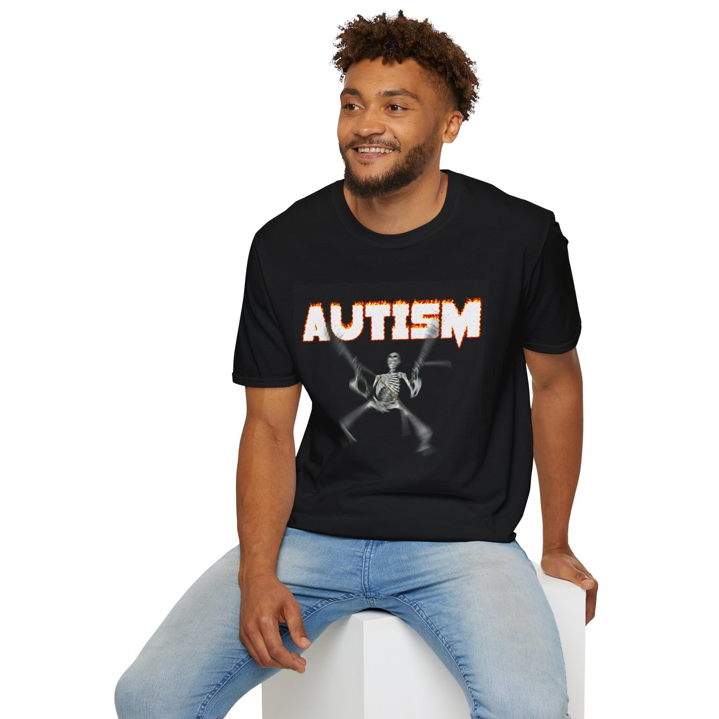 Autism Skeleton Graphic T-Shirt | Awareness Illustration
