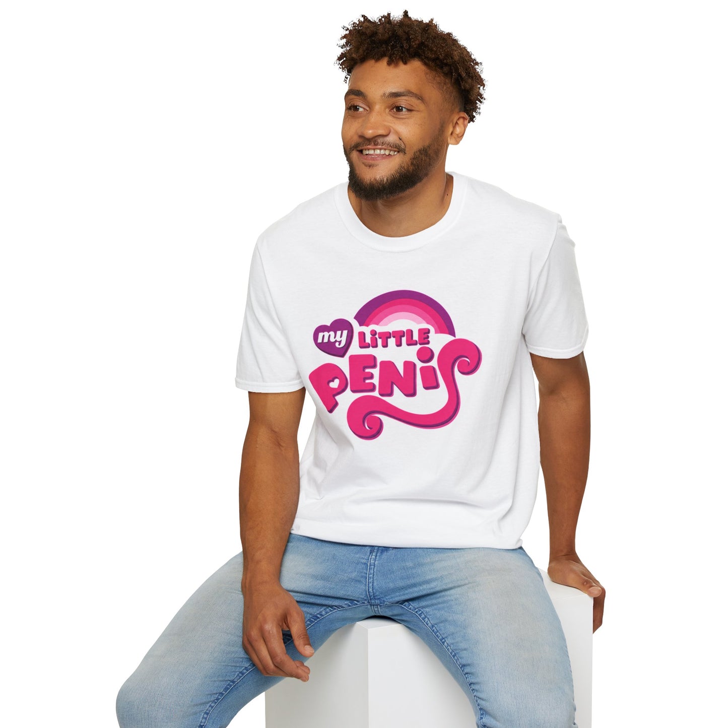 My Little Penis T-Shirt | Pink Retro Script