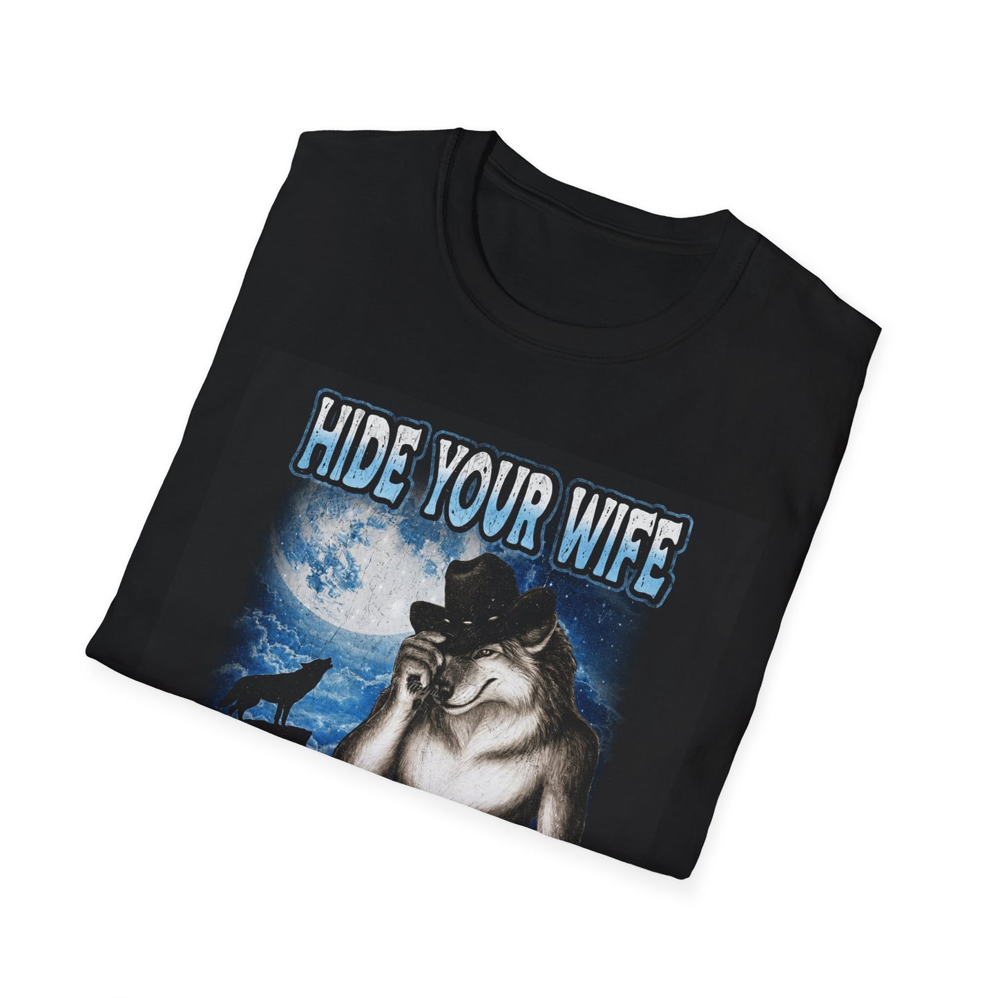 Hide Your Wife Wolf Shirt | Alpha Is Here Graphic Tee