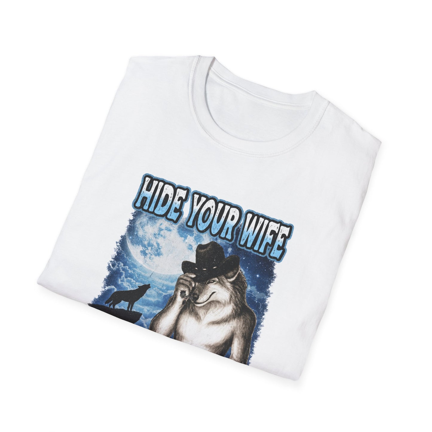 Hide Your Wife Wolf Shirt | Alpha Is Here Graphic Tee