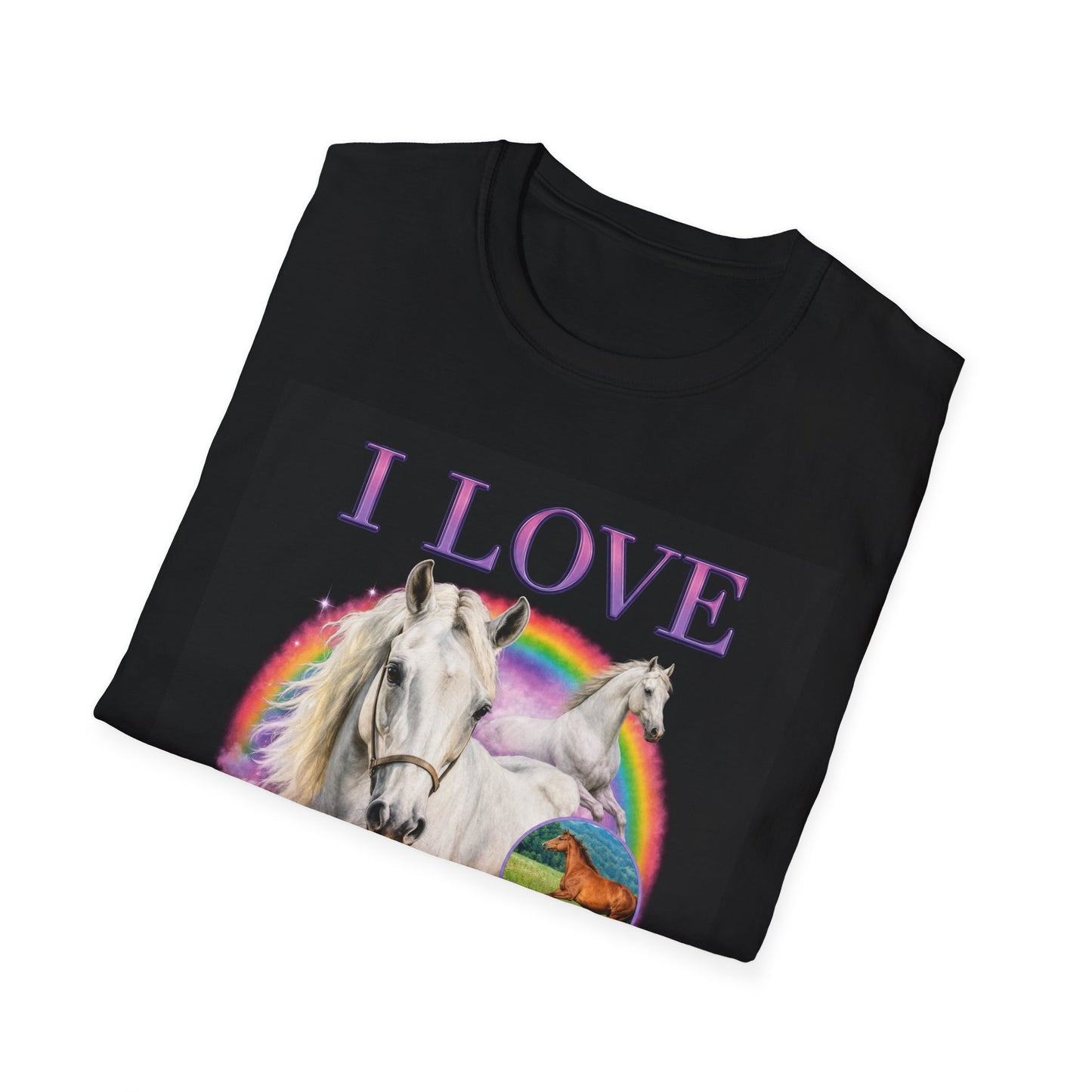 I Love Wh*res Shirt | Horse Rainbow Graphic Tee